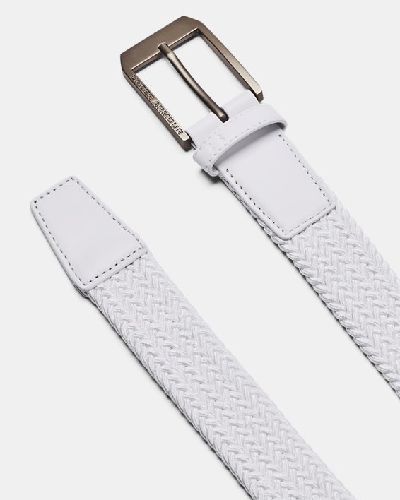 Men's UA Drive Braided Belt in White image number 0